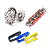- Kit chaine,Pignon,Couronne,Chaine,Attache-rapide - Kit chaine,Pignon,Couronne,Chaine,Attache-rapide